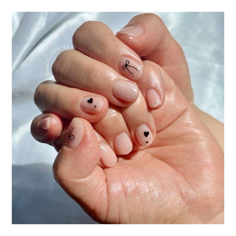Dara Beauty March 2025 Art of the MonthRibbon Nail❣ -
