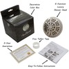 6 Function Adjustable Luxury Shower Head - High Pressure Boosting,