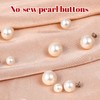 NUOBESTY 150 Pcs Pearl Rivets Beads Fake Pearl Studs Bridal