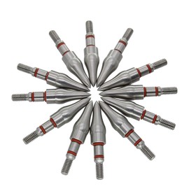 maifield Stainless Steel Archery Field Points, Easy Pull Various Outside Diameter,85/100/125/150 Grains,Screw in Archery Field Tips (5/16" T, 125 Grain, 125 Grain)