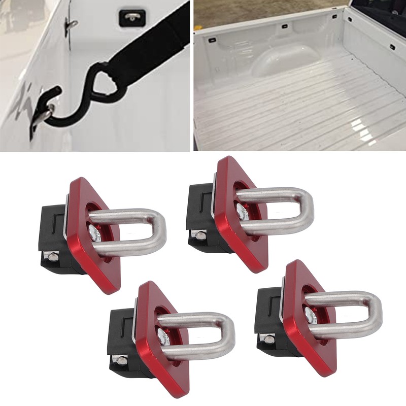 4pcs Truck Bed Tie Down Anchors 1000 LBS Bearing Stainless