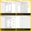 KOLET Ball Bearing Door Hinges, 3.5 Inches Black Door Hinges,
