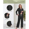 BambooBud Pajamas Set for Women Soft Long Sleeve Button Down