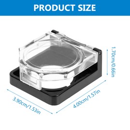 TOPBATHY Safety Push Button Switch Cover: 4 Pieces Clear Plastic Switch Cover Protector Round Stop Button Plastic Cover Scram Button Guard Button Protector