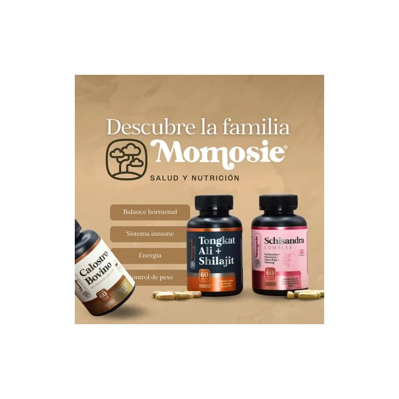 Glicinato Magnesio Momosie Cápsulas 500 Alta Absorción Biodisponibilidad Bienestar Relajación