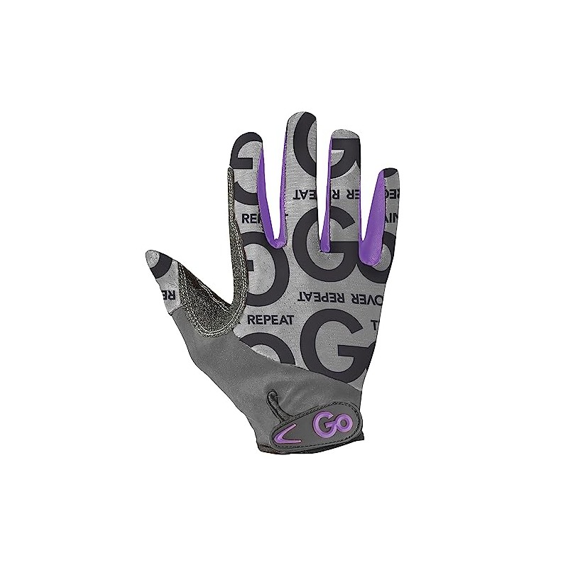 GoFit GF-WGFF-M/PPL Women's Pro Trainer Full-Finger Training Gloves (Medium)