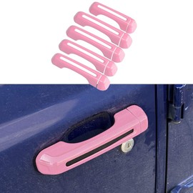 Barong for Jeep Wrangler JL JLU Sports Sahara Freedom Rubicon Unlimited Gladiator JT 2-Door & 4-Door2018-2025 Accessories Door Handle Inserts Cover Trim (Pink