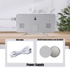 LED Digital Alarm Clock USB Charging Mirror Clock with 4