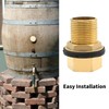 Anxingo 1/2 Inch External Thread & Internal Thread Bulkhead Fittings,