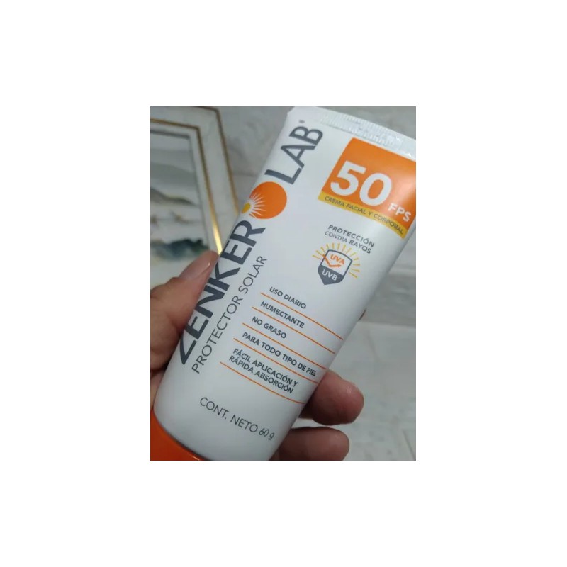 3 Pzas Protector Solar Zenker Lab 50 Fps 60g Cu