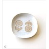 Ksn1202 Plate, Scandinavian Plate, Ceramic, Flower Pattern, Cute, Stylish, Setoyaki,