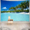 YISURE Ocean Tapestry Wall Hanging Sea Beach 108 x 80