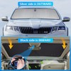 XCBYT Sun Protection Car Windscreen for Skoda Octavia 2018-2024, Thickened