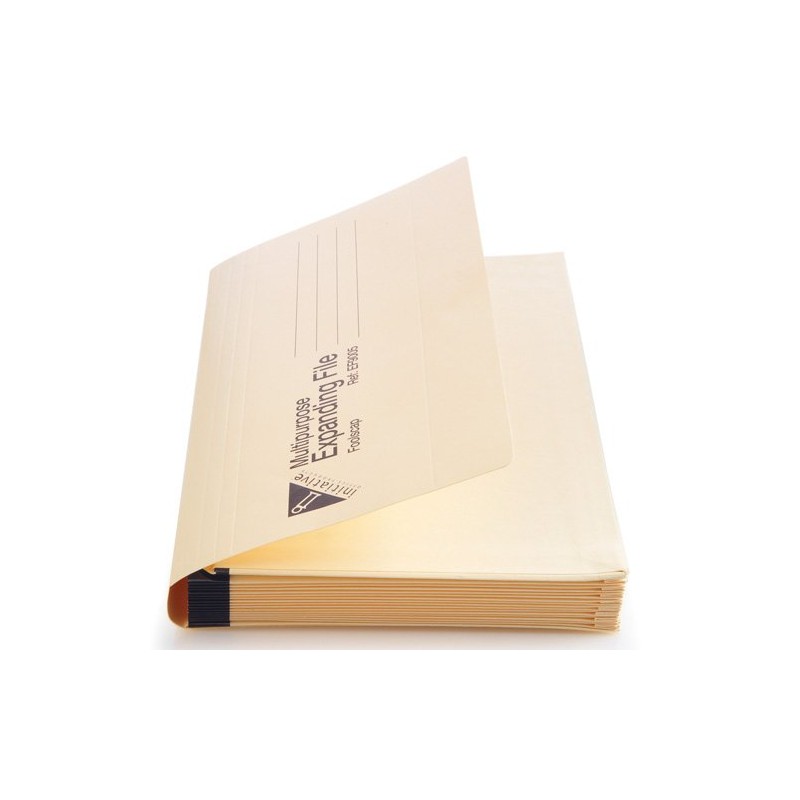 Manilla Foolscap Multipurpose Expanding A-Z File Concertina Folder