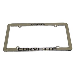 1980 Corvette License Plate Frame Chrome