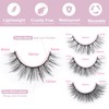 False Eyelashes Natural Look Fluffy Mink Lashes 4 Styles Wispy
