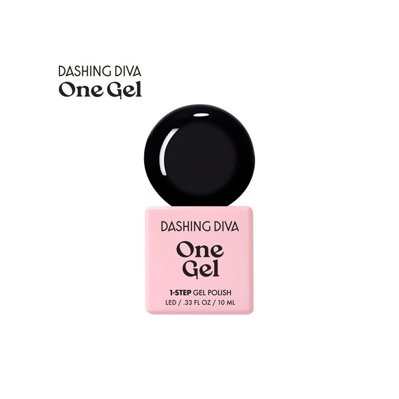 Dashing Diva 데싱디바 원젤 네일 세트 - 리얼 블랙 +