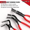 MAXPOWER Sheet Metal Bending Pliers, 3-piece Hand Seamers Sheet Metal