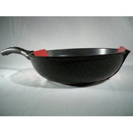 Ceramic Marble Coated Cast Aluminium Non Stick Wok 30 cm (12 inches)