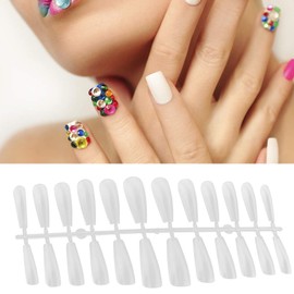 Fake Nails - Full Cover Ultra-Thin Frosted Long Coffin Fake False Nail Tips False Nail Uv Gel Tools 240 Pcs Acrylic Nail For Nail Tips Tips With Case (Ballerina)