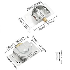 ITROLLE Cabinet Wardrobe Sliding Door Pulley Sliding Door Pulley Closet Cabinet Sliding Door Wheels Sliding Cabinet Door Hardware Roller for Cabinet Barn Door Wardrobe Closet with Screws