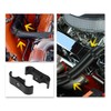 X AUTOHAUX 6pcs Black AN4 11mm Hose Separator Clamp Adapter
