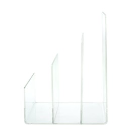 Source One Premium Clear Acrylic Desktop File Organizer