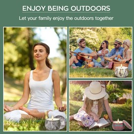 Citronella Candles Bulks - 360 Hours Burning Scented Candle Outdoor, Summer Citronella Candle Set, 12 Pack Natural Soy Wax Candles for Patio Garden Camping Yard Balcony Home Backyard