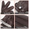 GSG SINCE 1998 Mens Sheepskin Classic Leather Driving Gloves Winter