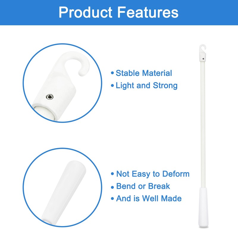 sourcing map 4Pcs 13" Blinds Wand Replacement, Fiberglass Blinds Tilt