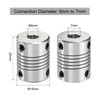 QUARKZMAN Pack of 5 Aluminium Alloy Shaft Coupling 6 mm