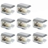 SAYAYO Solid Adjustable Glass Clamp Wood/Glass Shelf Brackets Glass Clip
