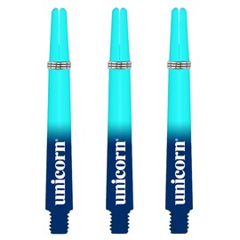 UNICORN Dart Shafts | Gripper 3 Cosmos Meteor | Durable Polycarbonate | Blue & Pale Blue | Medium 44.2mm | 3 Stems
