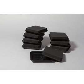 2-in-1 Convertible Furniture Slides for Carpet, Tile or Hardwood, Black (Set of 8)