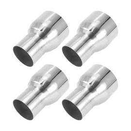 Motoforti 2.5" OD to 3.5" OD Mandrel Exhaust Pipe Adapter Concentric Reducer Car Exhaust Pipe Tubing Piping Adapter 5inch/127mm Length T304 Stainless Steel Silver Tone 4 Pcs