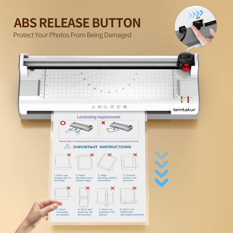 7-in-1 Thermal Laminator Machine 11X17 with 20 Letter Size Laminating