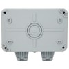 Outdoor Wall Power Socket with 2 3-Hole Socket 2 Switch