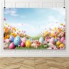 DASHAN 7x5ft Easter Eggs Backdrop for Photography Spring Flowers Easter