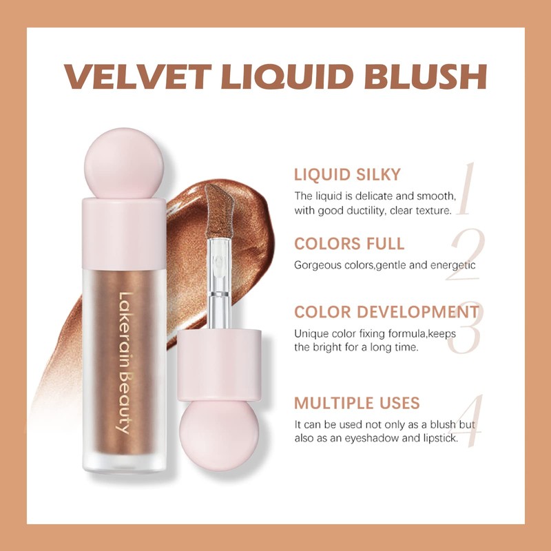Erinde Liquid Highlighter Makeup, Face Highlighter Bronzer Makeup Stick, Natural