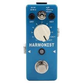 Digital Chip Effect Pedal Metal Blue Guitar Transpose Effects Pedals with LED Light