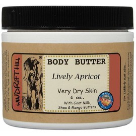 Windrift Hill 4Oz Body Butter Loción Hidratante para Piel Muy Seca (Albaricoque Animado)