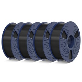 SUNLU 4KG High Speed PLA Filament 1.75mm, 30mm/s - 600mm/s Print Range, 3D Printer Filament 4kg, 1kg per Spool, Pack of 4, 4 Colors, Black+Black+Black+Black