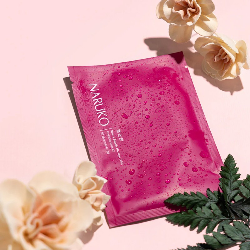 NARUKO Rose & BOTANIC HA Aqua Cubic Hydrating Mask EX