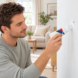 2 Pcs Wall Repair Paste with Built-In Roller Brush for Small Holes & Cracks – Easy 100g DIY Wall Touch-Up for Home Interiors