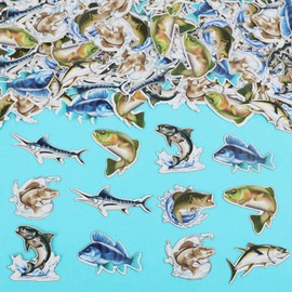 Fangleland Fishing Confetti Table Decor for Birthday Decorations - Gone Fishing Baby Shower Confetti for Boys, Fisherman Themed Gender Reveal Pregnancy Celebration Party Supplies