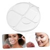 CORHAD Professional Acrylic Makeup Mixing Palette 4-Compartment Foundation Tray
