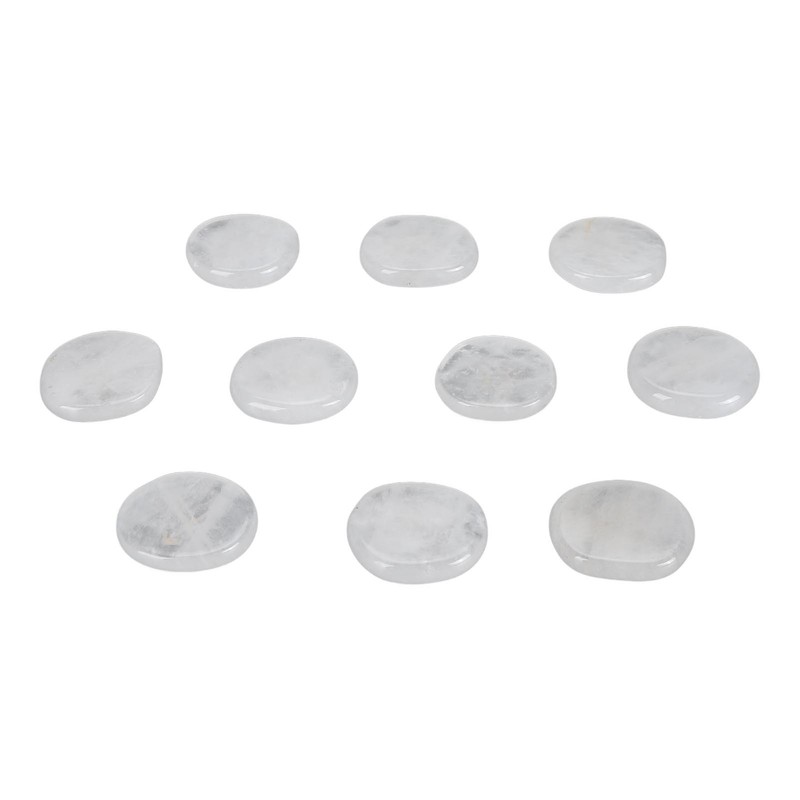10Pcs Engraved Rune Stones Palm Stones Healing Witch Rune Stone