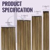 Fshine Extensiones Clip 35 cm 120 g 7 pcs Cabello
