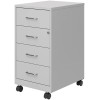 Hirsh Industries LLC Space Solutions 18"D 4 Drawer Metal Mobile