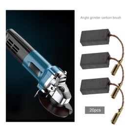 ECSiNG Pack of 20 Angle Grinder Carbon Brushes 15 x 8 x 5 mm / 0.59 x 0.31 x 0.20 Inch Compatible with Bosch Repair Power Tool Replacement Part